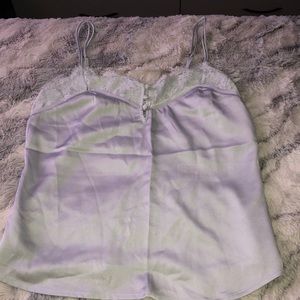 Abercrombie and Fitch Light Blue Lace Cami